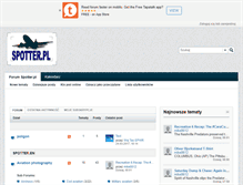 Tablet Screenshot of forum.spotter.pl